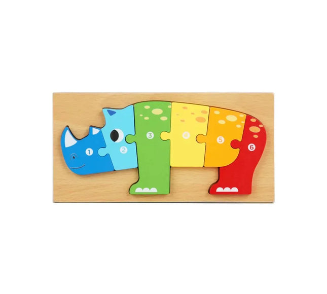 Puzzle 3D din lemn, 6-9 piese, 2 ani+ - Bebeboo - Totul pentru copii. Jucării, Hăinuțe, Perne, Mobilier, Textile