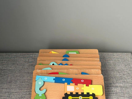 Puzzle 3D din lemn, 6-9 piese, 2 ani+ - Bebeboo - Totul pentru copii. Jucării, Hăinuțe, Perne, Mobilier, Textile