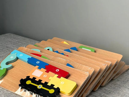 Puzzle 3D din lemn, 6-9 piese, 2 ani+ - Bebeboo - Totul pentru copii. Jucării, Hăinuțe, Perne, Mobilier, Textile