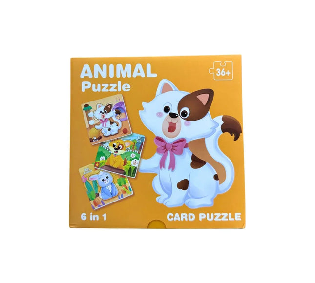 Puzzle 6 în 1 din carton - Bebeboo - Totul pentru copii. Jucării, Hăinuțe, Perne, Mobilier, Textile