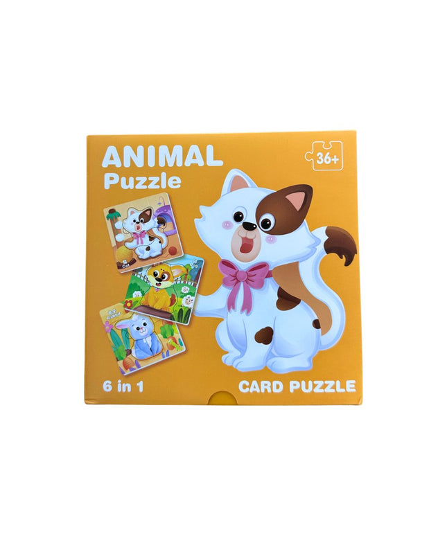 Puzzle 6 în 1 din carton