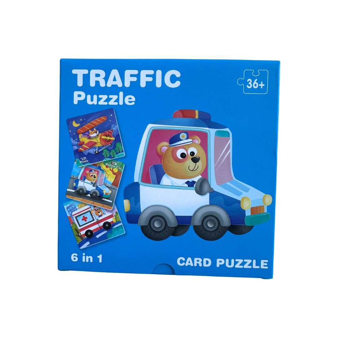 Puzzle 6 în 1 din carton