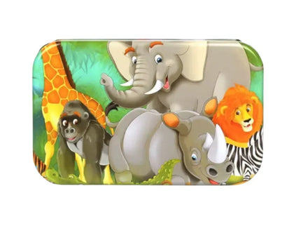 Puzzle cu 60 piese în cutie metalică - Bebeboo - Totul pentru copii. Jucării, Hăinuțe, Perne, Mobilier, Textile