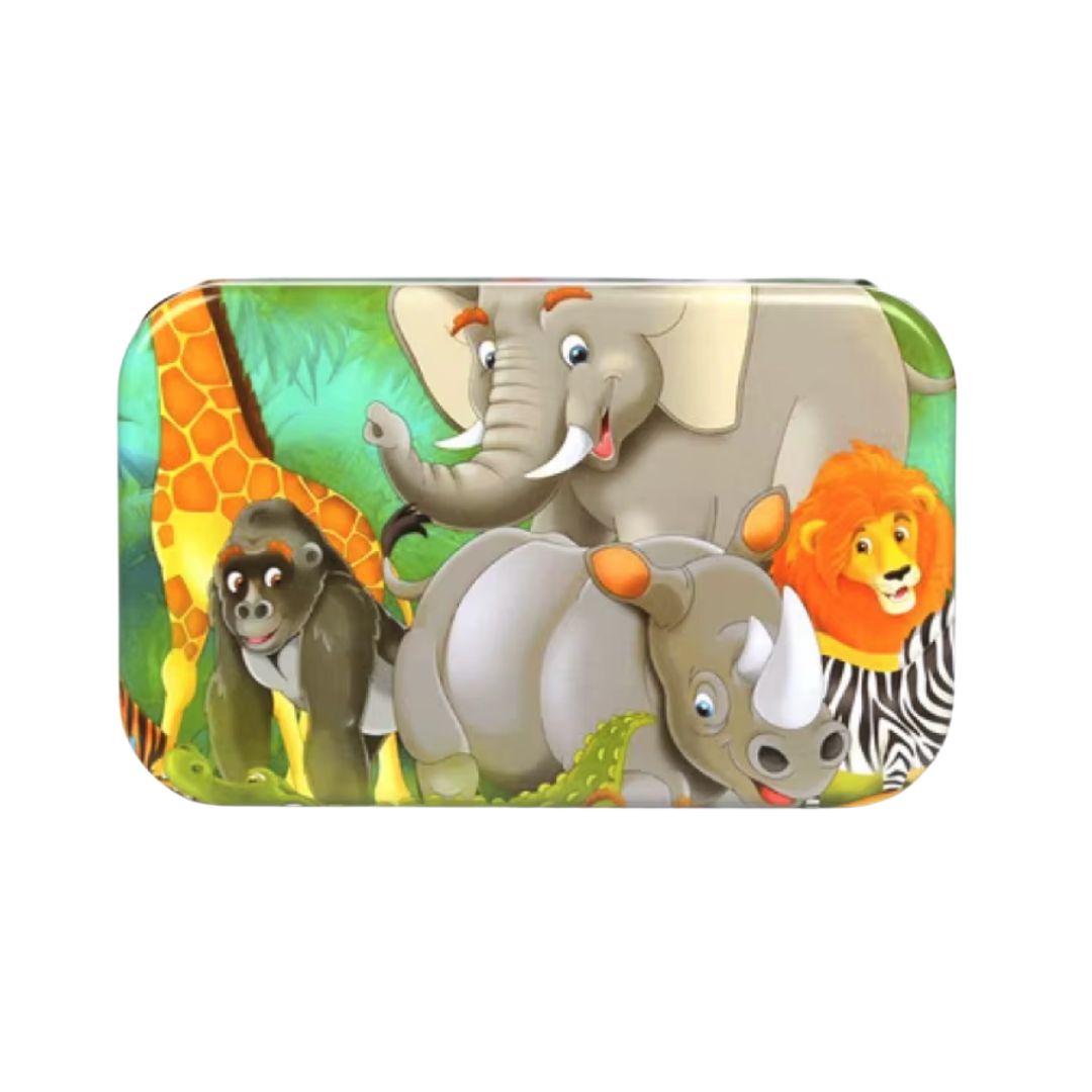 Puzzle cu 60 piese în cutie metalică