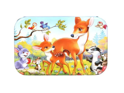 Puzzle cu 60 piese în cutie metalică - Bebeboo - Totul pentru copii. Jucării, Hăinuțe, Perne, Mobilier, Textile
