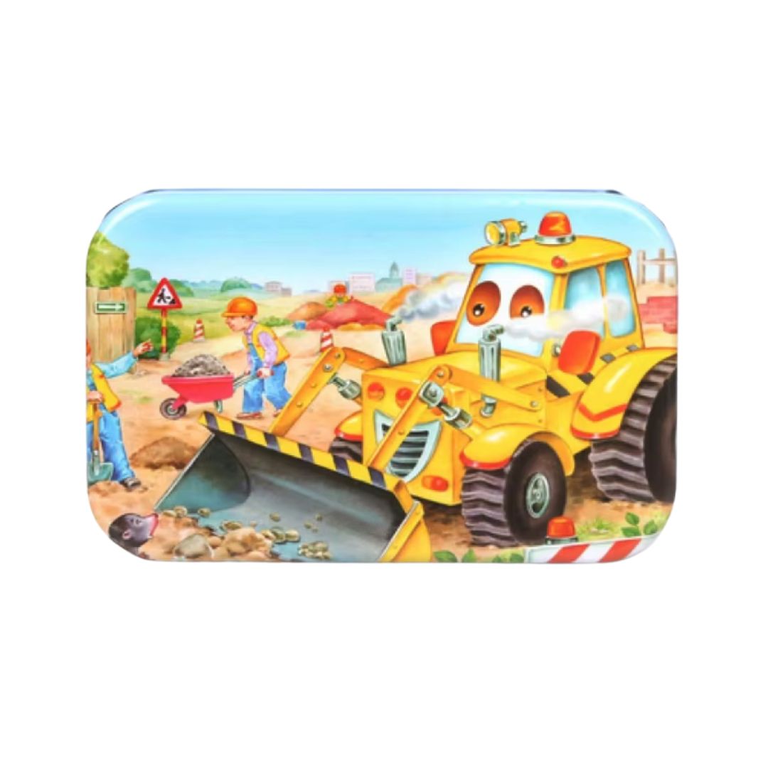 Puzzle cu 60 piese în cutie metalică