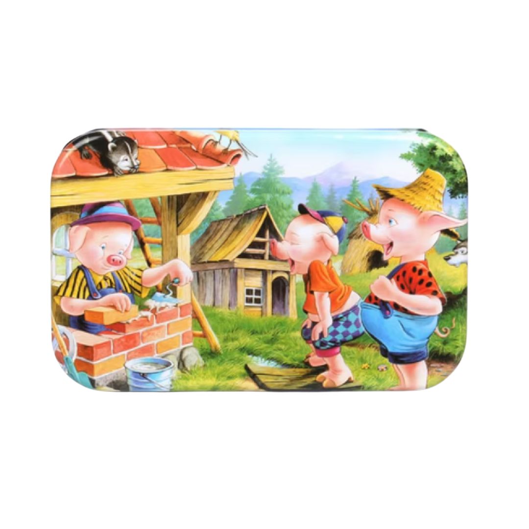 Puzzle cu 60 piese în cutie metalică