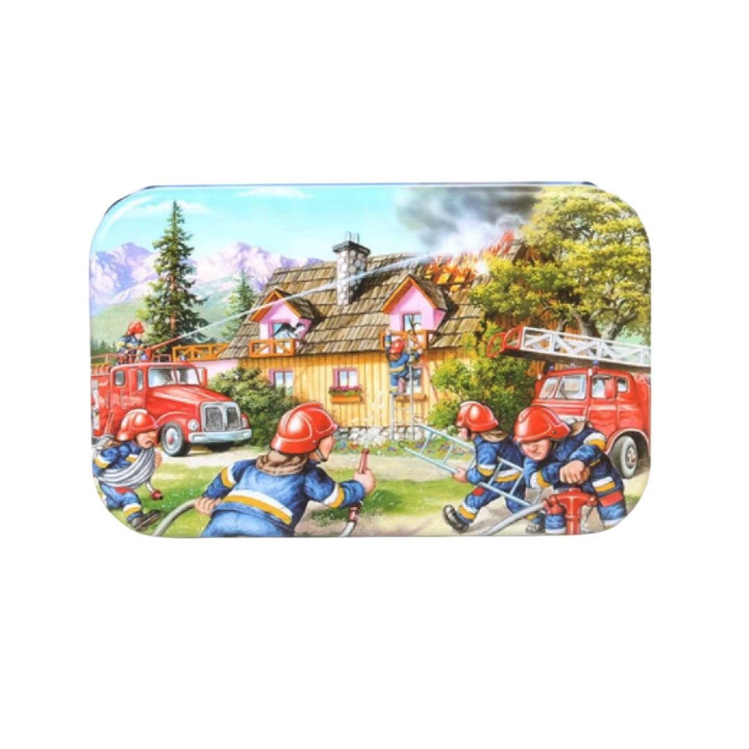Puzzle cu 60 piese în cutie metalică
