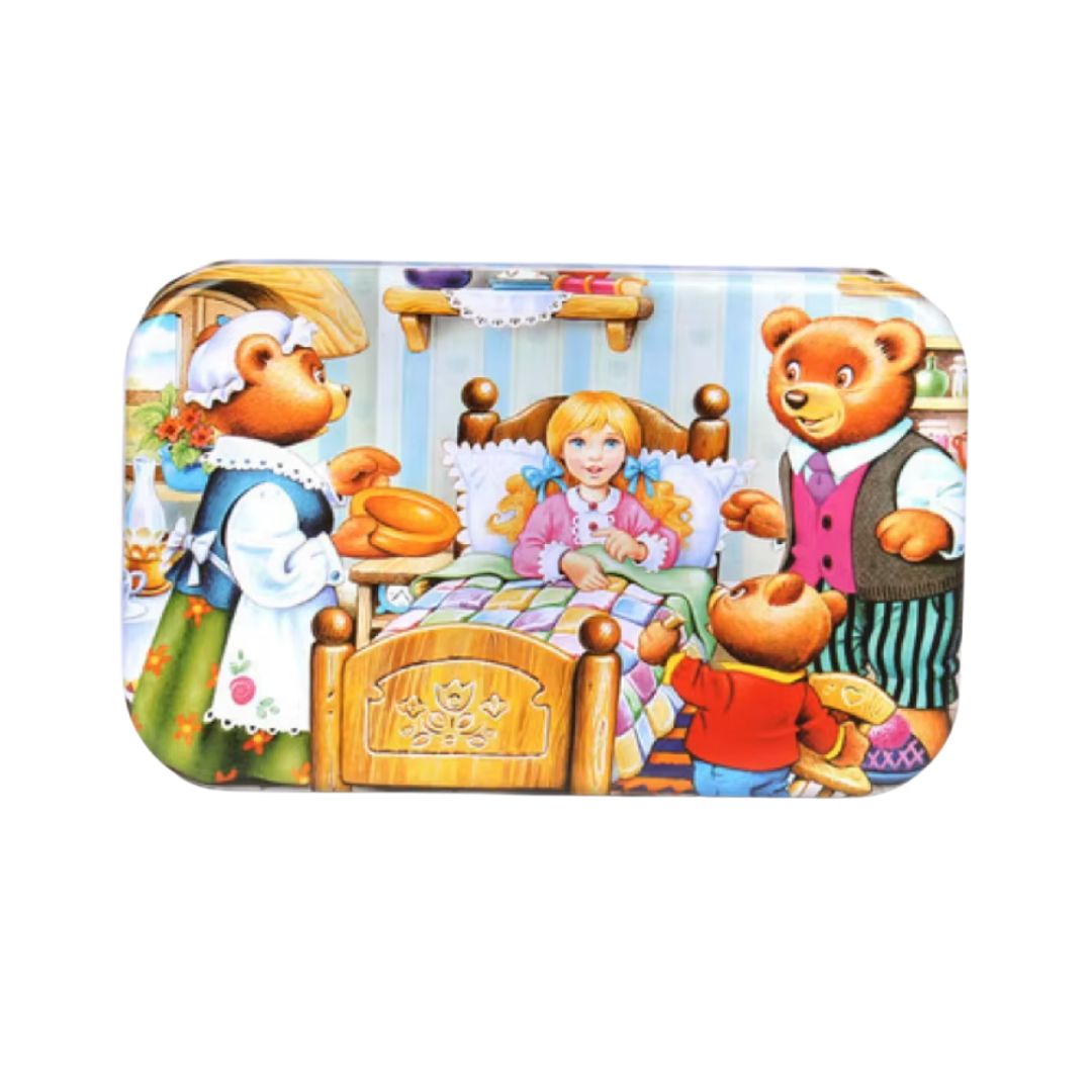 Puzzle cu 60 piese în cutie metalică