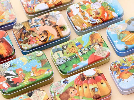 Puzzle cu 60 piese în cutie metalică - Bebeboo - Totul pentru copii. Jucării, Hăinuțe, Perne, Mobilier, Textile