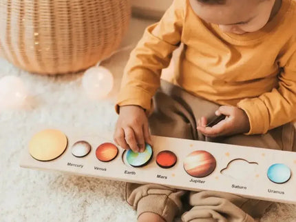 Puzzle astronomic, Soarele și cele 8 planete - Bebeboo - Totul pentru copii. Jucării, Hăinuțe, Perne, Mobilier, Textile