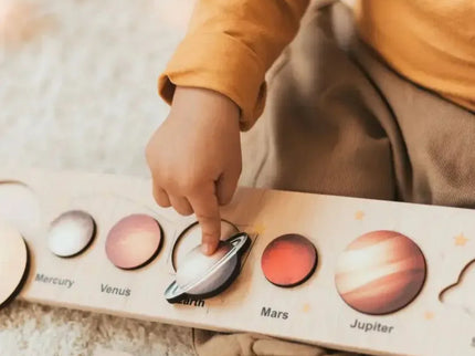Puzzle astronomic, Soarele și cele 8 planete - Bebeboo - Totul pentru copii. Jucării, Hăinuțe, Perne, Mobilier, Textile