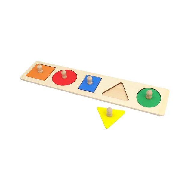 Puzzle incastru cu 5 forme geometrice - Bebeboo - Totul pentru copii. Jucării, Hăinuțe, Perne, Mobilier, Textile
