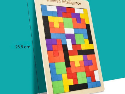 Puzzle Tetris din lemn - Bebeboo - Totul pentru copii. Jucării, Hăinuțe, Perne, Mobilier, Textile