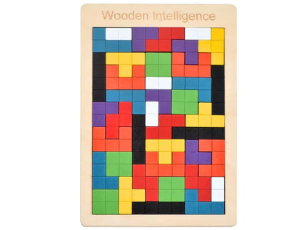 Puzzle Tetris din lemn - Bebeboo - Totul pentru copii. Jucării, Hăinuțe, Perne, Mobilier, Textile
