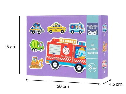 Set din 6 puzzle: , Fructe și Dinozauri - Bebeboo - Totul pentru copii. Jucării, Hăinuțe, Perne, Mobilier, Textile