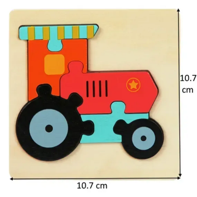Puzzle din Lemn – Mijloace de Transport - Bebeboo - Totul pentru copii. Jucării, Hăinuțe, Perne, Mobilier, Textile