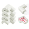 Set 4 Protecții pentru Colțuri - Spumă Moale, Alb, 5.5 x 5.5 x 3 cm - Bebeboo - Totul pentru copii. Jucării, Hăinuțe, Perne, Mobilier, Textile