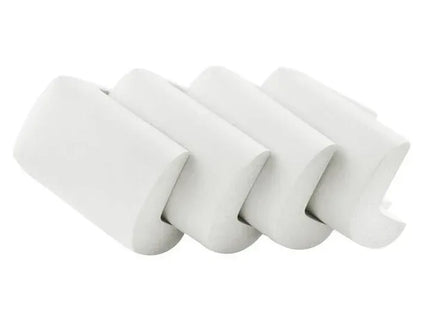 Set 4 Protecții pentru Colțuri - Spumă Moale, Alb, 5.5 x 5.5 x 3 cm - Bebeboo - Totul pentru copii. Jucării, Hăinuțe, Perne, Mobilier, Textile