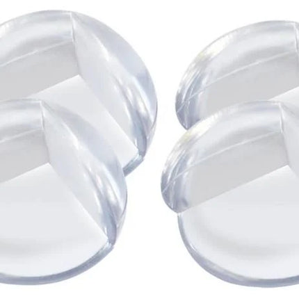 Set 4 protecții colțuri, 3.5 cm, Silicon, Transparent