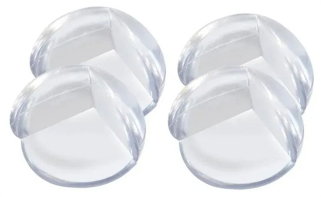 Set 4 protecții colțuri, 3.5 cm, Silicon, Transparent - Bebeboo - Totul pentru copii. Jucării, Hăinuțe, Perne, Mobilier, Textile