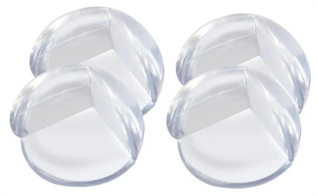 Set 4 protecții colțuri, 3.5 cm, Silicon, Transparent