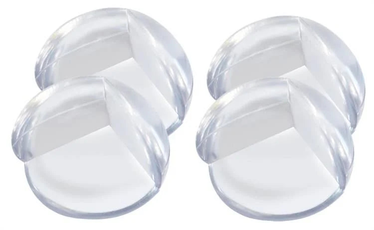 Set 4 protecții colțuri, 3.5 cm, Silicon, Transparent