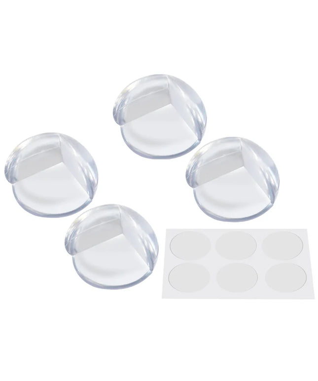 Set 4 protecții colțuri, 3.5 cm, Silicon, Transparent