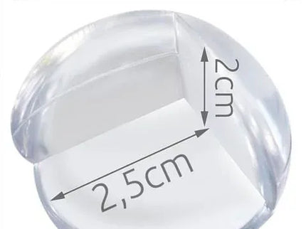 Set 4 protecții colțuri, 3.5 cm, Silicon, Transparent - Bebeboo - Totul pentru copii. Jucării, Hăinuțe, Perne, Mobilier, Textile