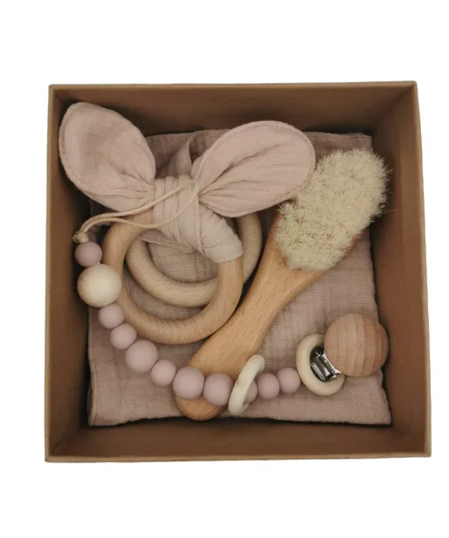 Set cadou nou-născuți - Roz Pal