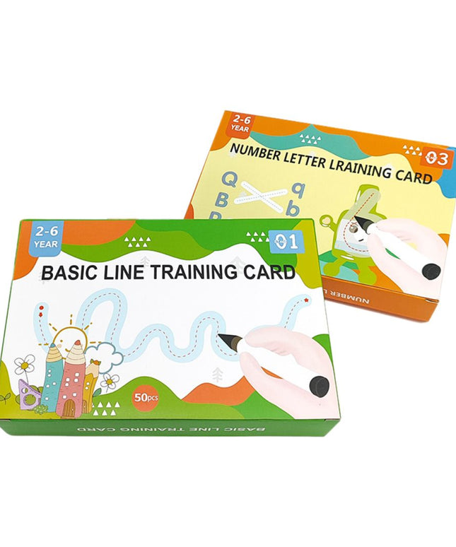 Cartonașe reutilizabile: Litere, cifre și linii