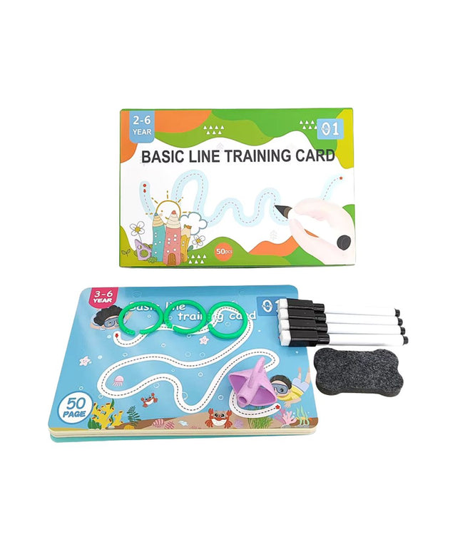 Cartonașe reutilizabile: Litere, cifre și linii