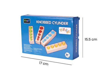 Set Cilindri Montessori din lemn, 2 ani+ - Bebeboo - Totul pentru copii. Jucării, Hăinuțe, Perne, Mobilier, Textile