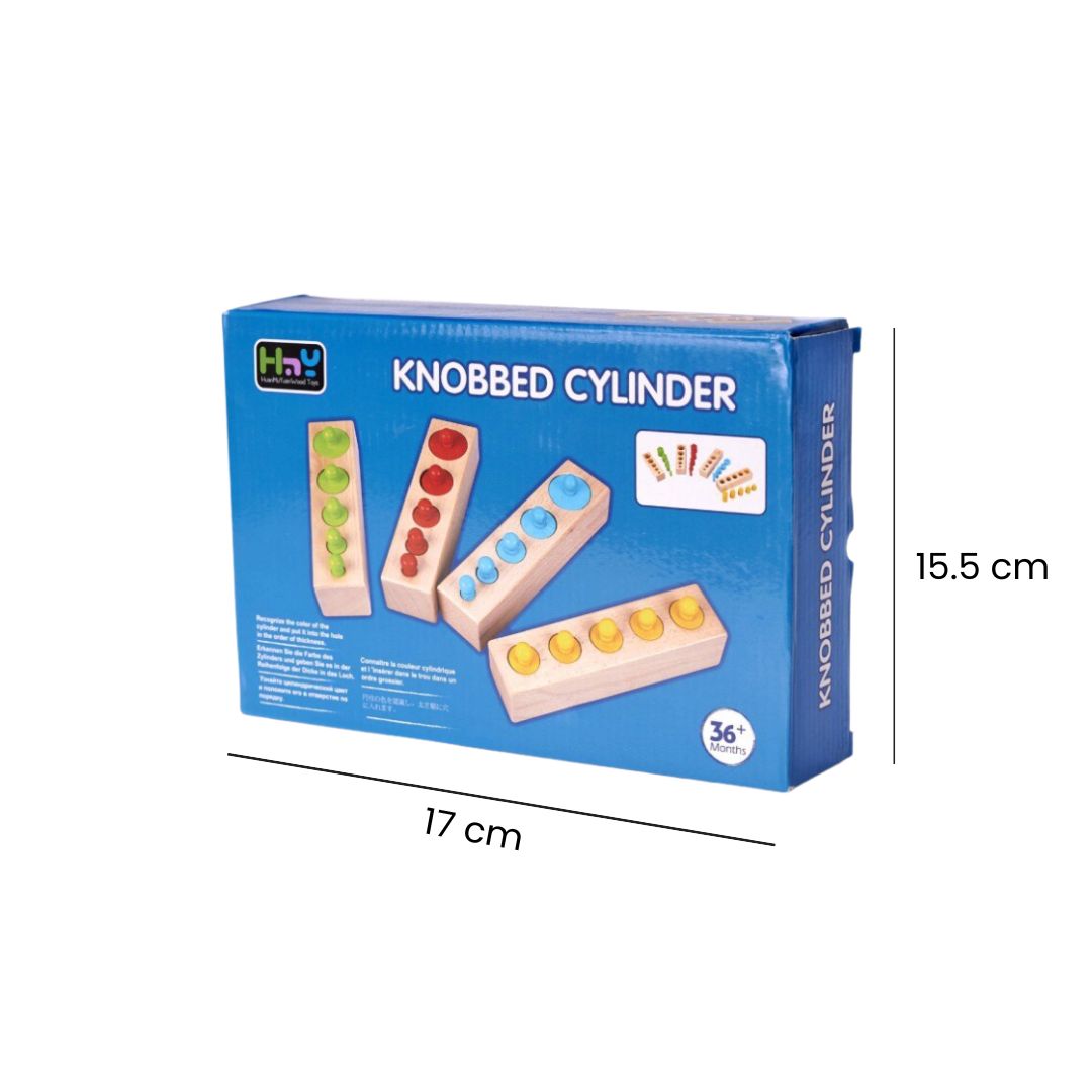 Set Cilindri Montessori din lemn, 2 ani+