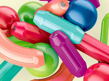 Set magnetic de construcție, cu 42 de piese colorate - Bebeboo - Totul pentru copii. Jucării, Hăinuțe, Perne, Mobilier, Textile