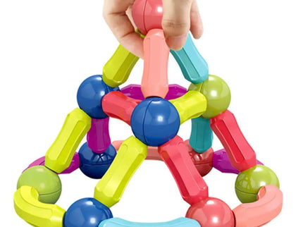 Set magnetic de construcție, cu 42 de piese colorate - Bebeboo - Totul pentru copii. Jucării, Hăinuțe, Perne, Mobilier, Textile