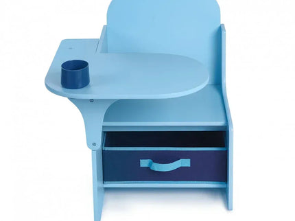 Set Masuta Cu Scaun Incorporat pentru Copii 3 In 1, Din Lemn Mdf, Varsta 3-6 ani Albastru - Bebeboo - Totul pentru copii. Jucării, Hăinuțe, Perne, Mobilier, Textile