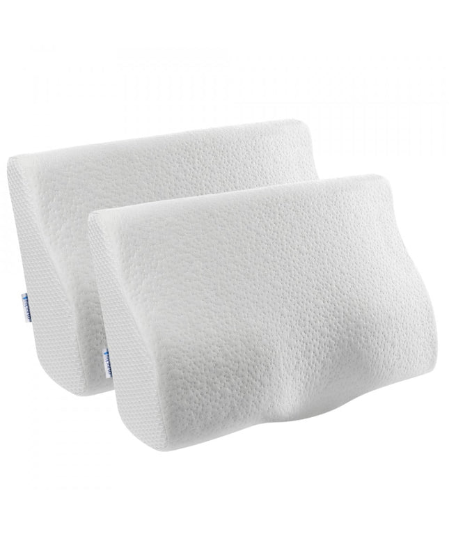 Set 2X perne cu suport cervical din spuma cu memorie pentru copii 12-16 ani 50x30, cu perforatii