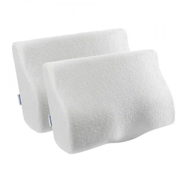 Set 2X perne cu suport cervical din spuma cu memorie pentru copii 12-16 ani 50x30, cu perforatii - Bebeboo - Totul pentru copii. Jucării, Hăinuțe, Perne, Mobilier, Textile