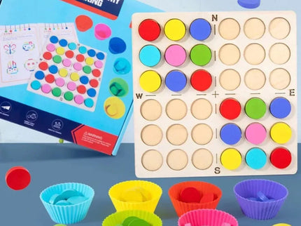Simetrie și Recunoașterea Culorilor, cu modele și jetoane colorate - Bebeboo - Totul pentru copii. Jucării, Hăinuțe, Perne, Mobilier, Textile