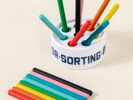 Joc de sortare cu bețișoare colorate - Bebeboo - Totul pentru copii. Jucării, Hăinuțe, Perne, Mobilier, Textile