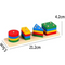 Sortator Geometric Montessori – 16 Forme din Lemn, 4 Culori - Bebeboo - Totul pentru copii. Jucării, Hăinuțe, Perne, Mobilier, Textile