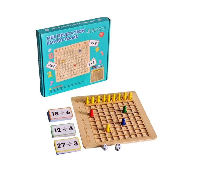 Joc educativ Cursa Împărțirii, cu 100 carduri - Bebeboo - Totul pentru copii. Jucării, Hăinuțe, Perne, Mobilier, Textile