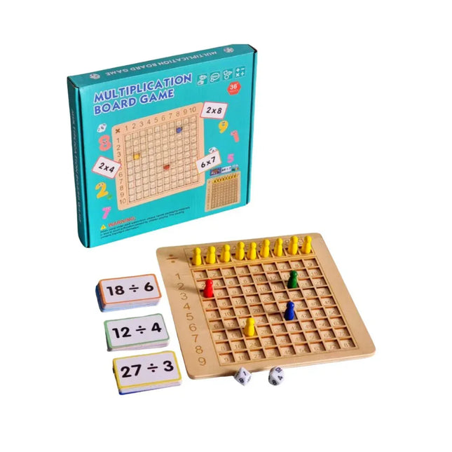Joc educativ Cursa Împărțirii, cu 100 carduri - Bebeboo - Totul pentru copii. Jucării, Hăinuțe, Perne, Mobilier, Textile