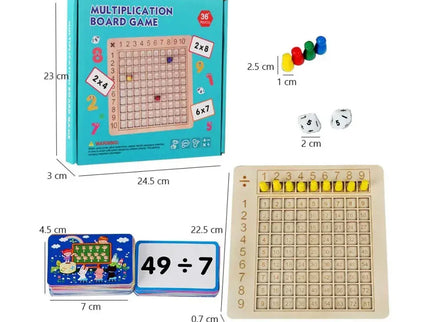 Joc educativ Cursa Împărțirii, cu 100 carduri - Bebeboo - Totul pentru copii. Jucării, Hăinuțe, Perne, Mobilier, Textile