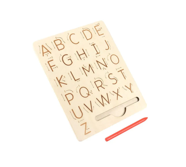 Tăbliță Montessori din lemn – Învață alfabetul - Bebeboo - Totul pentru copii. Jucării, Hăinuțe, Perne, Mobilier, Textile