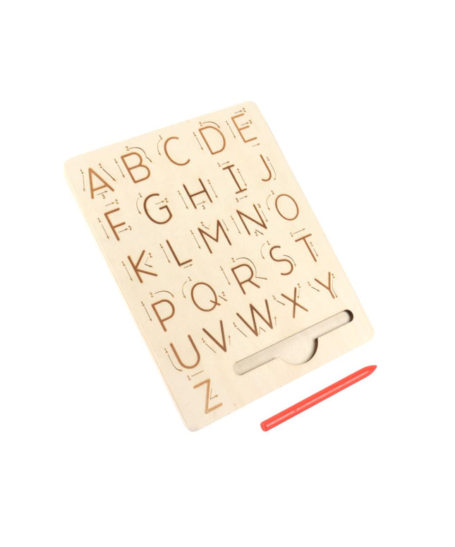 Tăbliță Montessori din lemn – Învață alfabetul