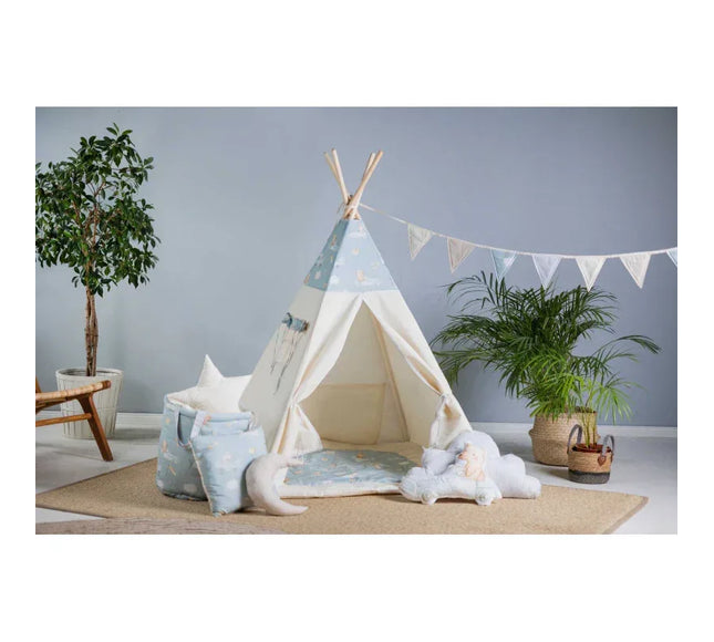 MEGA Set Cort teepee pentru copii, 110 cm x 110 cm - Mouselots, 10 elemente - Bebeboo - Totul pentru copii. Jucării, Hăinuțe, Perne, Mobilier, Textile