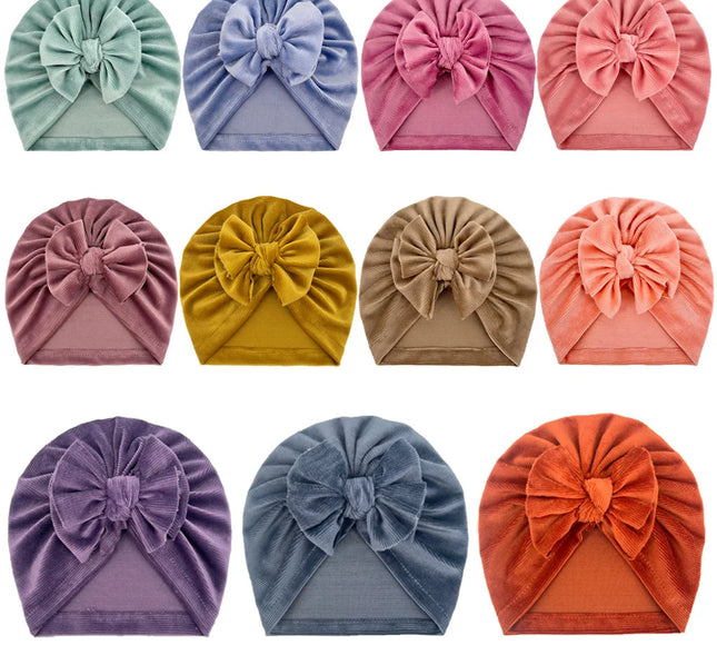 Turban pentru fetite Velvet - Purple, 2-4 ani, poliester