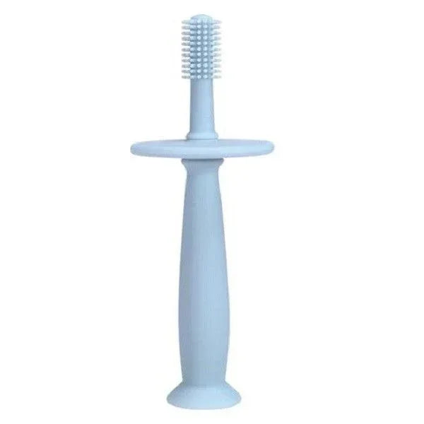 Periuță de dinți din silicon pentru bebeluși – Fără BPA, 360°, cu barieră anti-înghițire și mâner ergonomic - Bebeboo - Totul pentru copii. Jucării, Hăinuțe, Perne, Mobilier, Textile